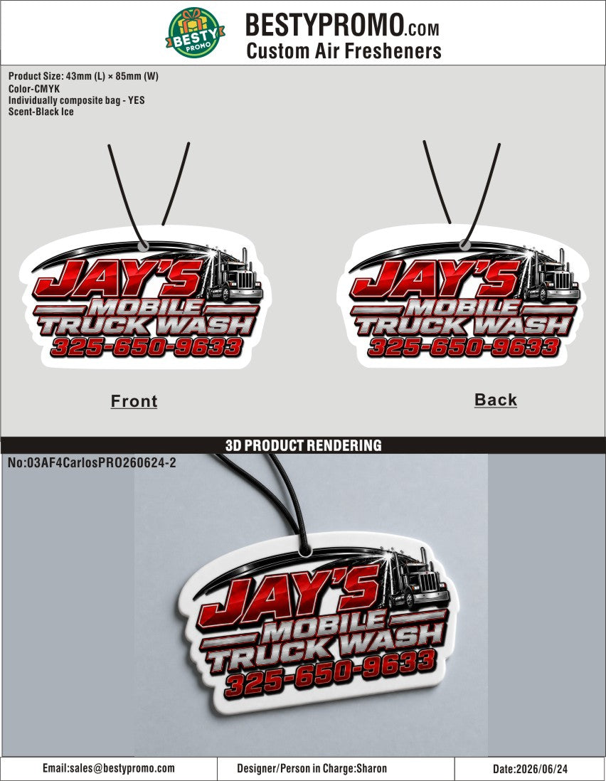 03 Custom Rubber Keychains,Air Freshener- 03RKAF4CarlosPRO260624