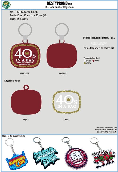 Custom 3D Die Cut Rubber Keychains-260425-05-2