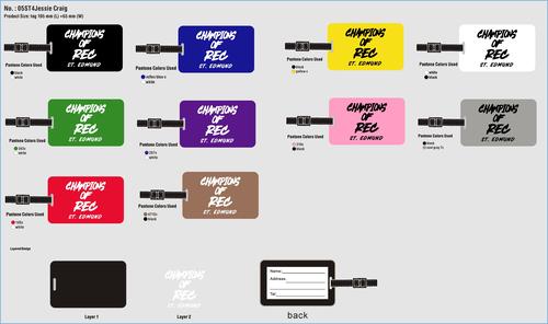 Custom PVC Rubber Luggage Tag-260410-05-RE