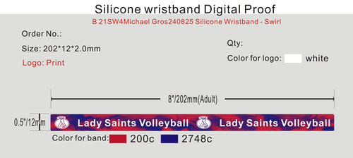Silicone Wristband - Swirl 21SW4Michael Gros240825