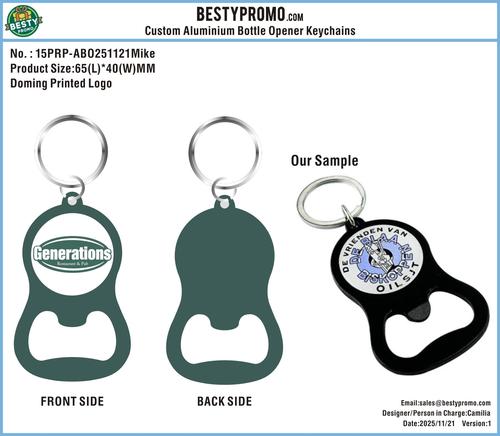 Custom Aluminium Bottle Opener 15PRO-ABO251121Mike