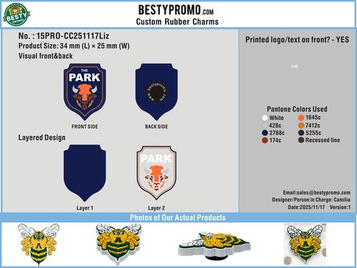 Custom Rubber Clog Charms 15PRO-CC251117Liz