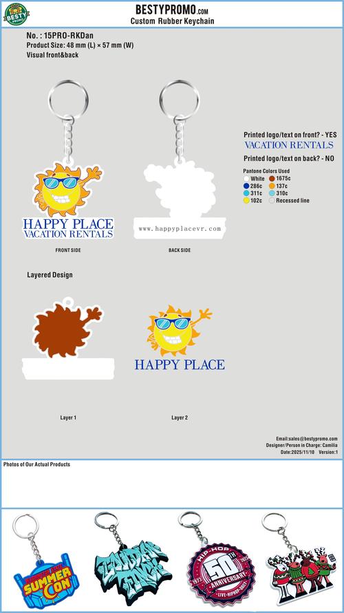 Custom Rubber Keychain 15PRO-RK251110Dan