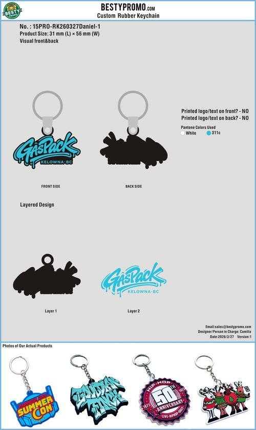 Custom Rubber Keychain 15PRO-RK260327Daniel-1
