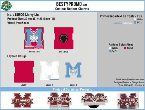 Custom rubber clog charm-18RC4Jerry Lin250627