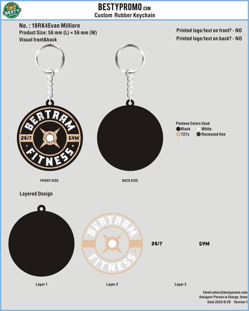 Custom Rubber Keychain-18RK4Evan Milliorn250829