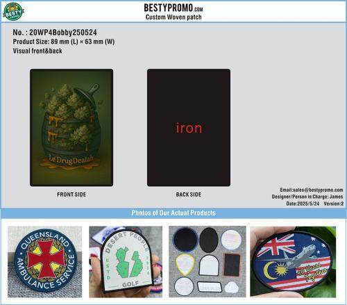 Custom woven patches-20PA4Bobby 250524