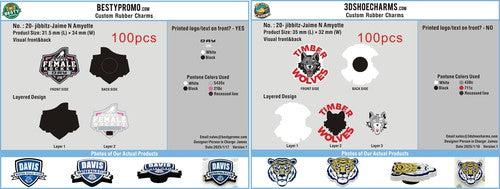 CUSTOM SHOE CHARMS- 20CC4Jaime N Amyotte