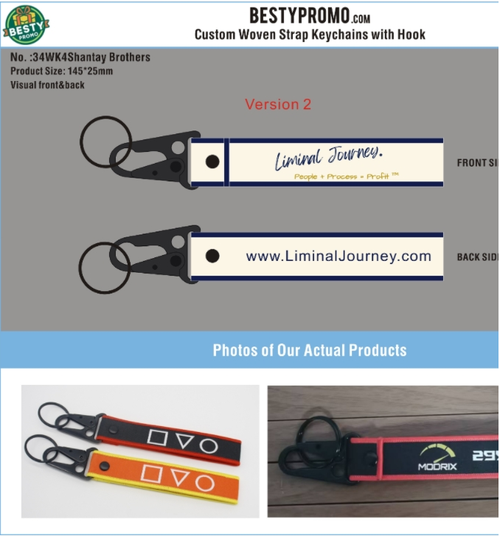 Pro-Woven Wrist Loop Keychain34WK4Shantay Brothers260128