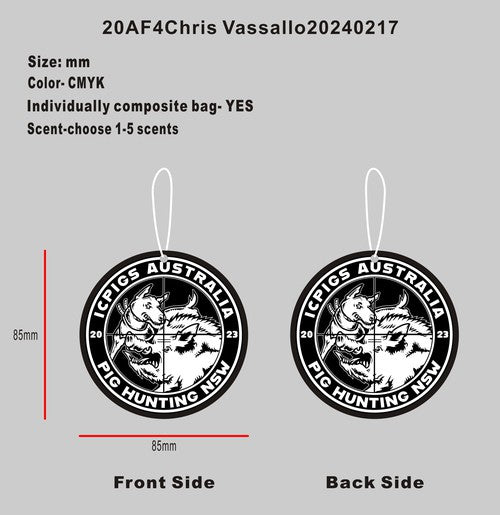 CUSTOM AIR FRESHENER- U6649(With cardhead)