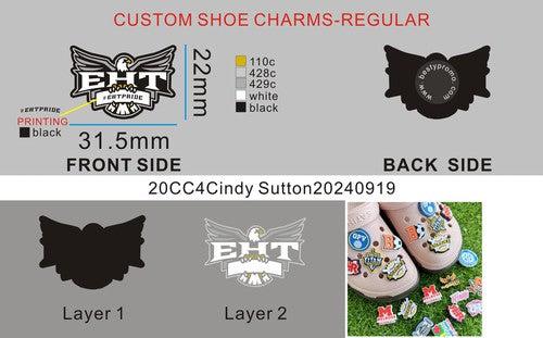 CUSTOM SHOE CHARMS-20CC4Cindy Sutton