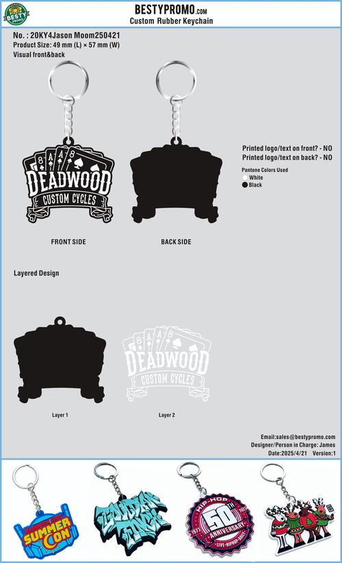 Custom Rubber Keychains-20KY4Jason Moom250422