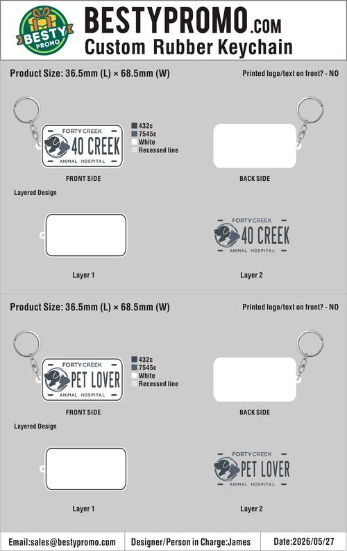 Custom 3D Die Cut Rubber Keychains - 20260608-20