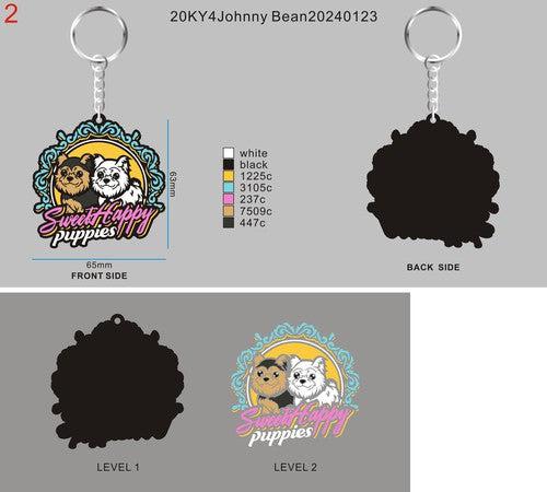 CUSTOM RUBBER KEYCHAINS -20KY4Johnny Bean