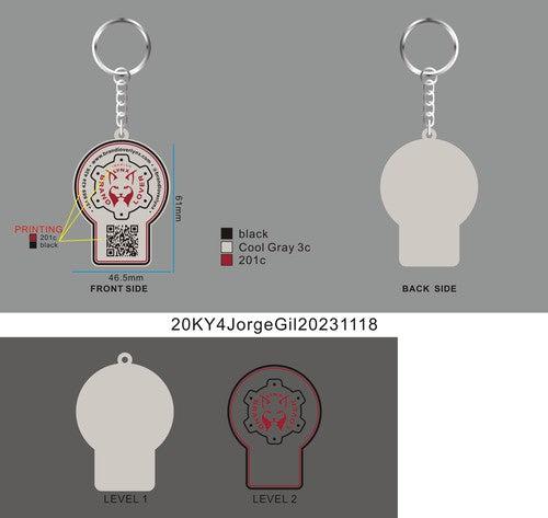 CUSTOM RUBBER KEYCHAINS - 20KY4Jorge Gil