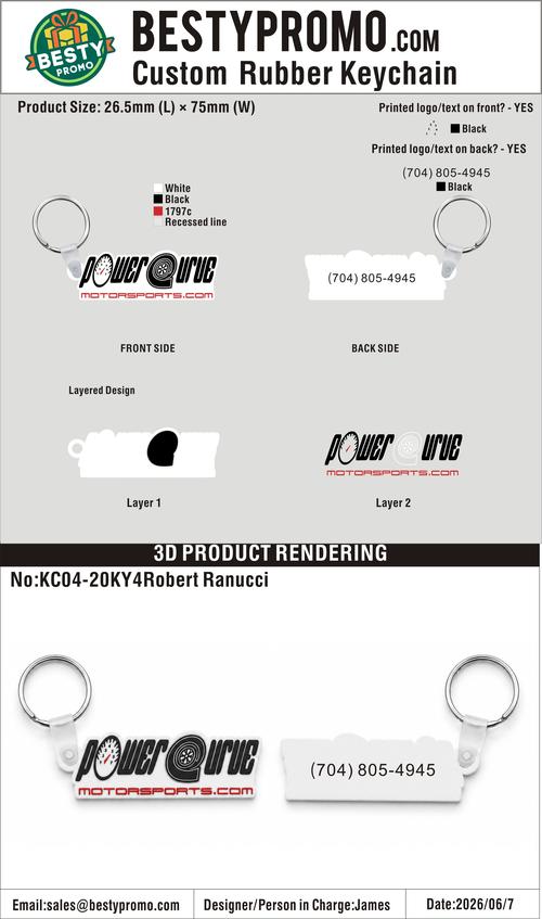 Custom 3D Die Cut Rubber Keychains – 20260609-20