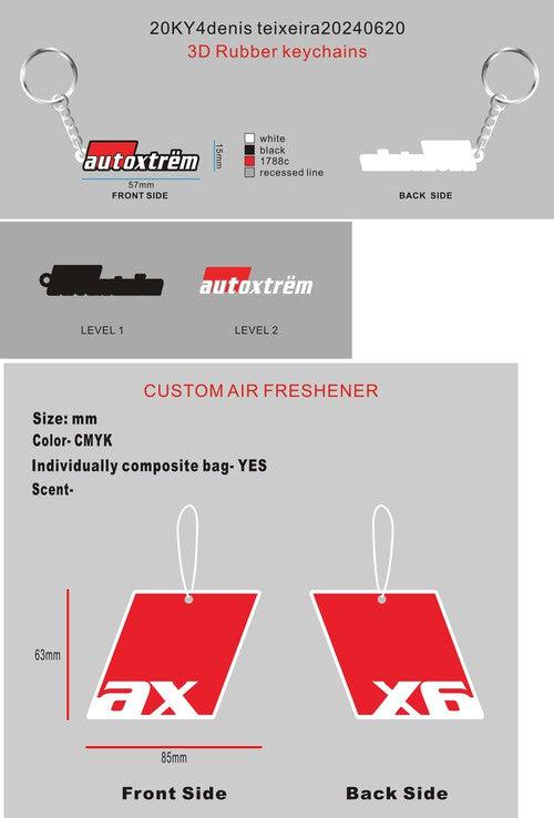 CUSTOM RUBBER KEYCHAINS AND AIR FRESHENER -20KY4Denis teixeira