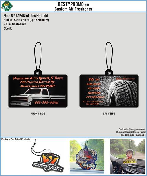 Custom Air Freshener 21AF4Nicholas Hatfield