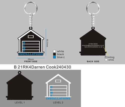 CUSTOM RUBBER KEYCHAIN 21RK4Darren Cook