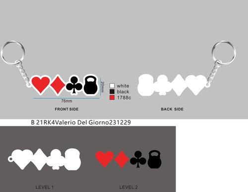 21RK4Valerio Del Giorno-Rubber keychian and Rubber patch