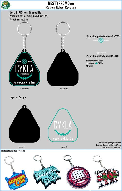3D Rubber Keychain 21RK4jorn Grysouille250811