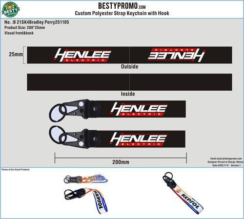 Polyester Strap Keychain 21SK4Bradley Perry251105