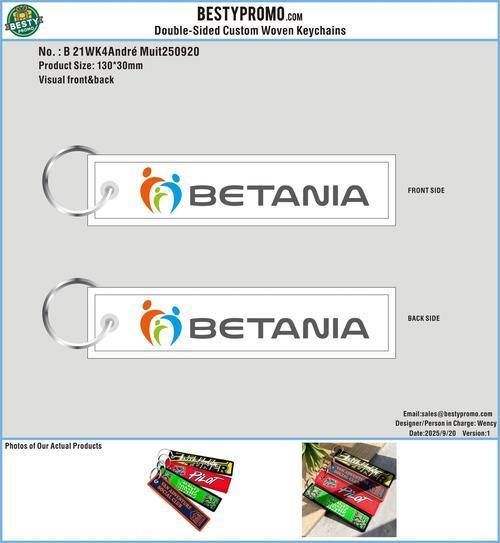 Double Sided Woven Keychains 21WK4André Muit250920