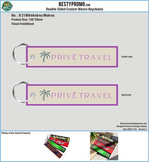 Double Sided Woven Keychains 21WK4Andrea Mokros250723