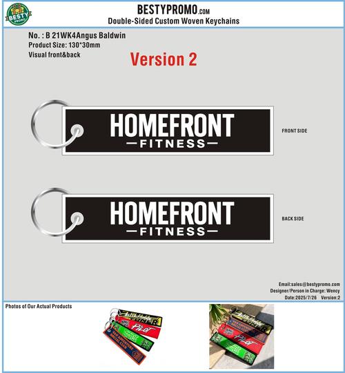 Double Sided Woven Keychains 21WK4Angus Baldwin250725