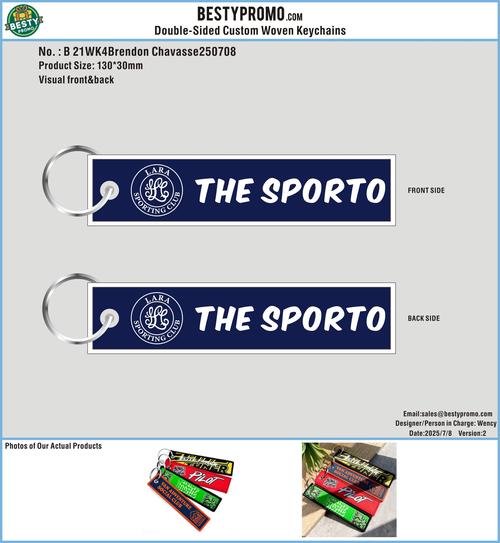 Double Sided Woven Keychains 21WK4Brendon Chavasse250708
