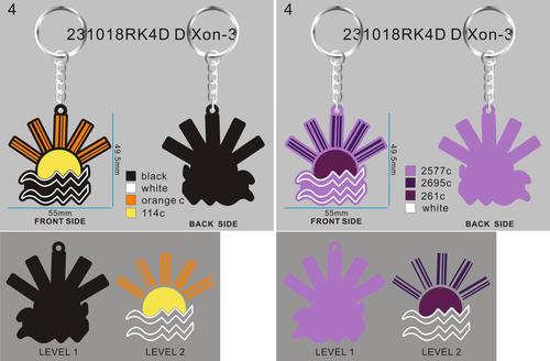 Custom 3D Die Cut Rubber Keychains-260716-18