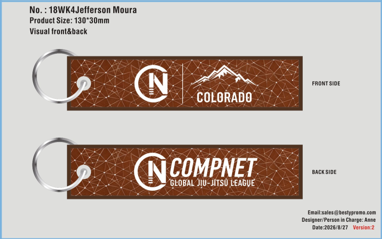 Custom Double-Sided Woven Flight Key Tag-20260829-18-RE