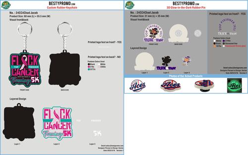 CUSTOM 3D Rubber Keychain-24CC4Chad Jacob20250916