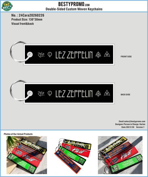 Custom Double-Sided Woven Flight Key Tags-24Cara20260226