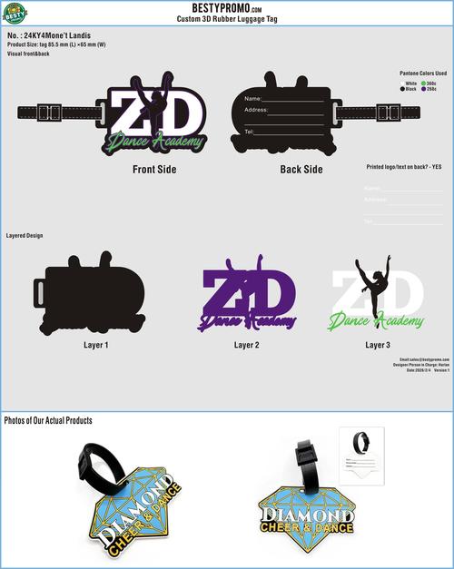 Custom 3D Die-Cut PVC Rubber Luggage Tag-24KY4Mone’t Landis20260204-re