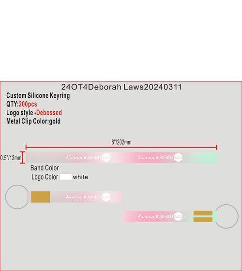 CUSTOM SILICONE KEYCHAIN - 24OT4DEBORAH LAWS20240311