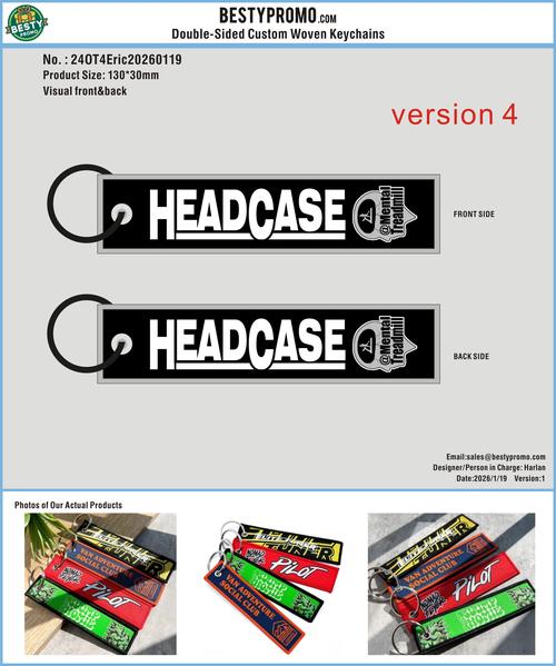 Custom Double-Sided Woven Flight Key Tag-24OT4Eric20260119