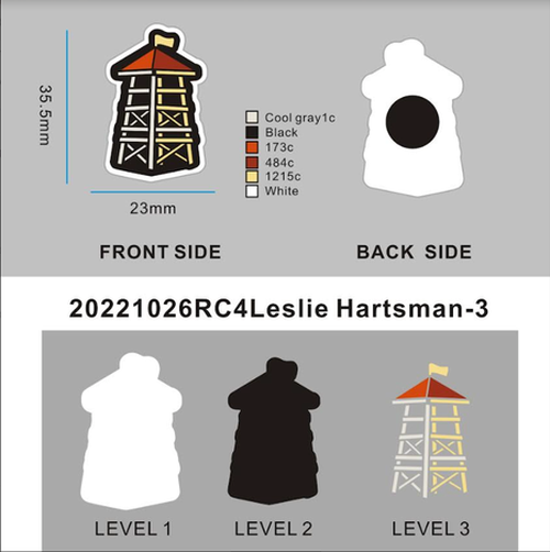 CUSTOM RUBBER CHARMS - 04CC4Leslie Hartsman - Reorder