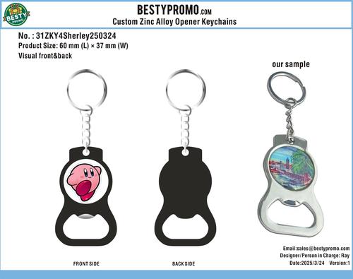 CUSTOM ZINC ALLOY OPENER KEYCHAINS-31ZKY4Sherley250324