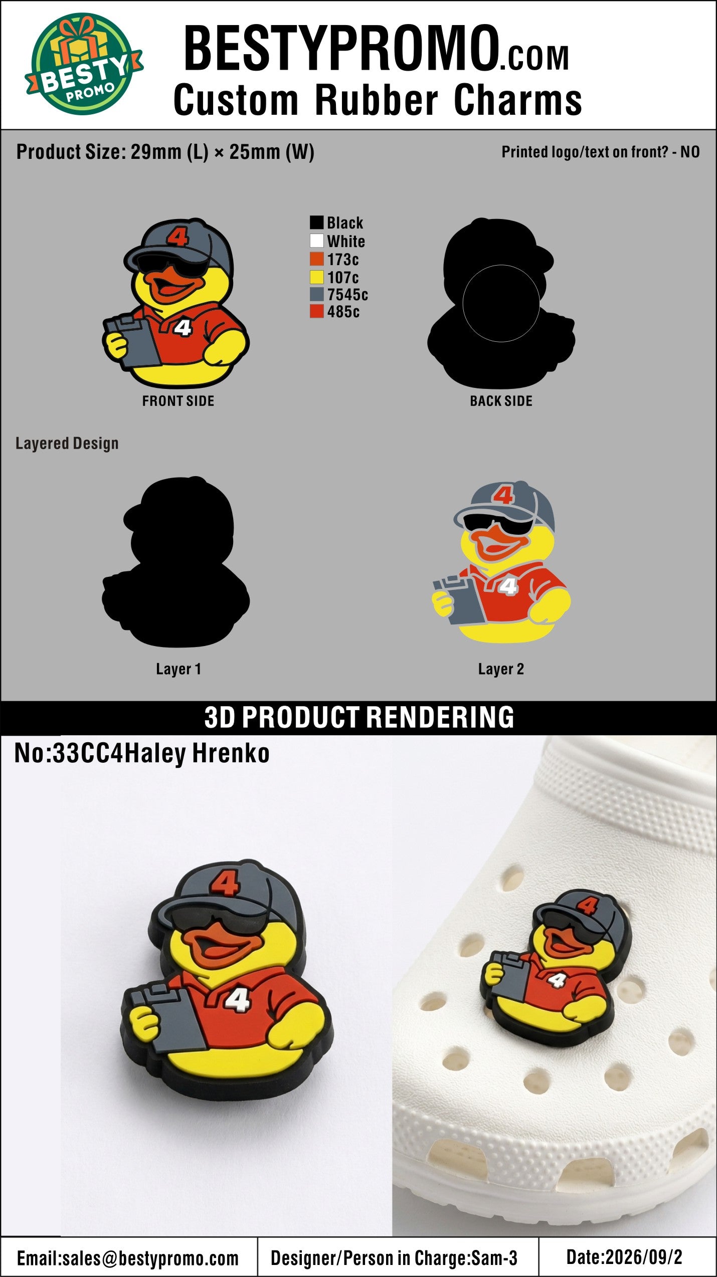 Custom Rubber Clog Charms - 20260903 - 33
