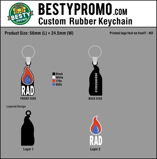 Custom 3D Die Cut Rubber Keychains - 20260627 - 33