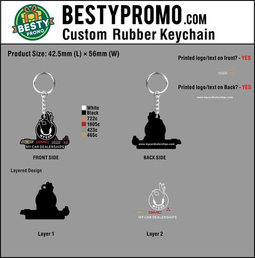 Custom 3D Die Cut Rubber Keychains-20260701 - 33