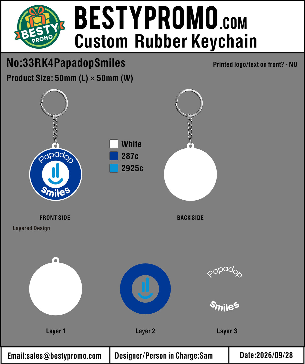 Custom 3D Die Cut Rubber Keychains- 20260929-33