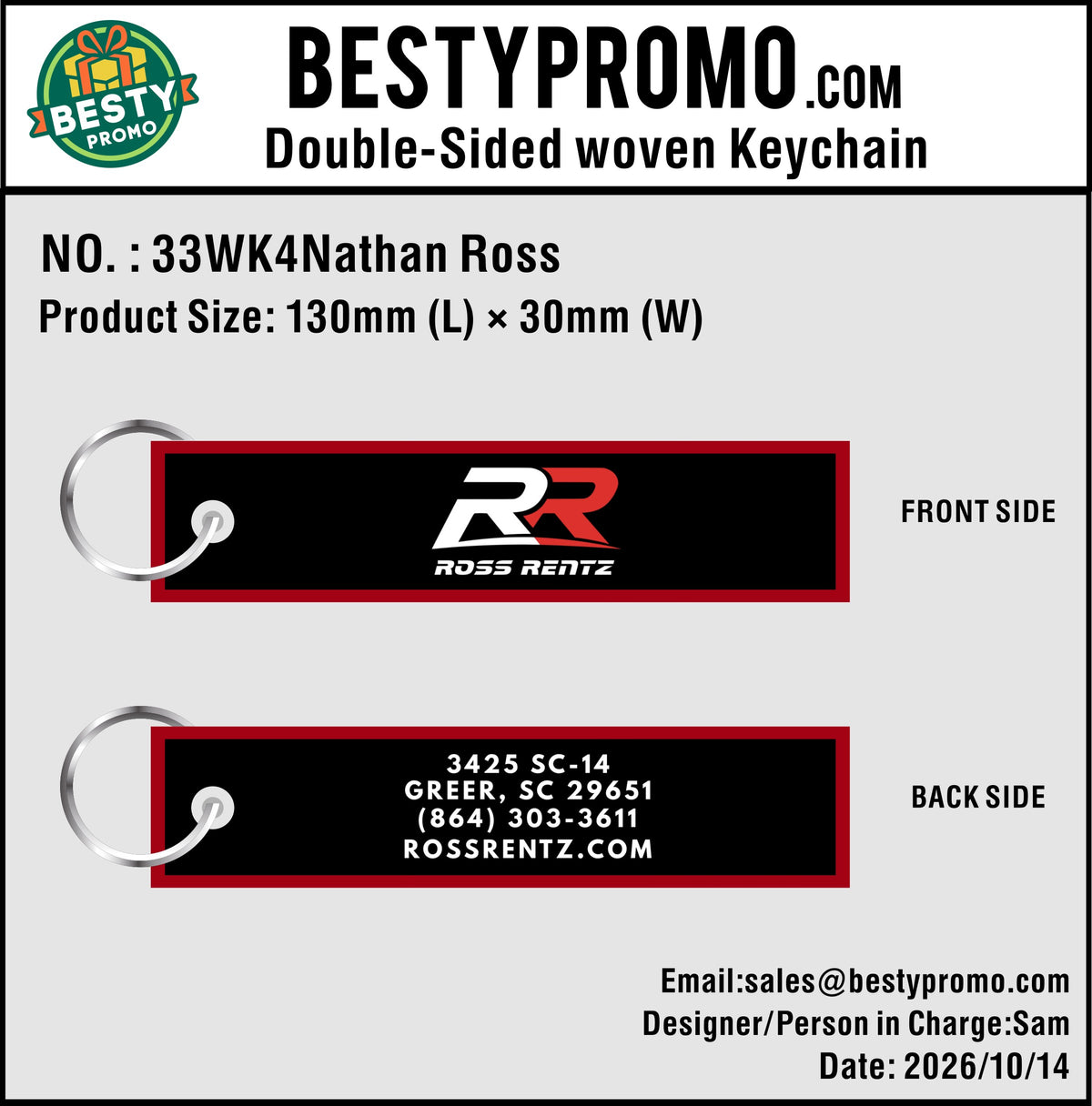 Custom Double-Sided Woven Flight Key Tag-20261014-33