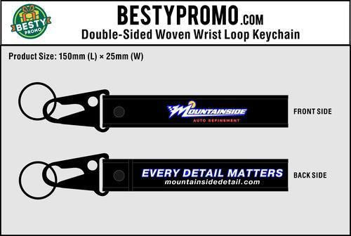 Custom Double-Sided Woven Flight Key Tag with Snap Hook - 20260811 - 33