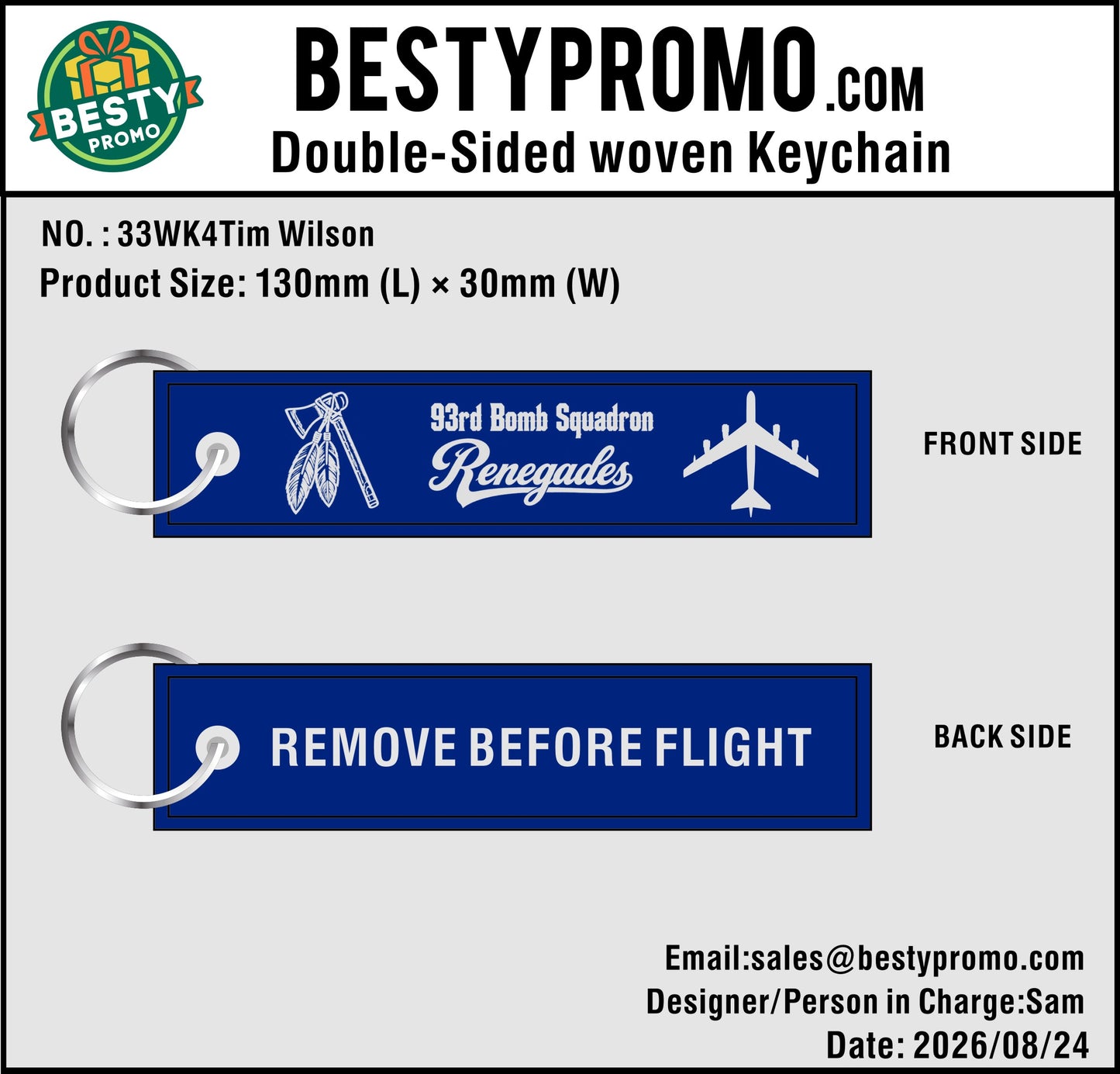 Custom Double-Sided Woven Flight Key Tag-20260824 - 33