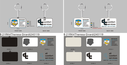 CUSTOM RUBBER KEYCHAIN-21RK4Theresa Girardi-double sided keychain