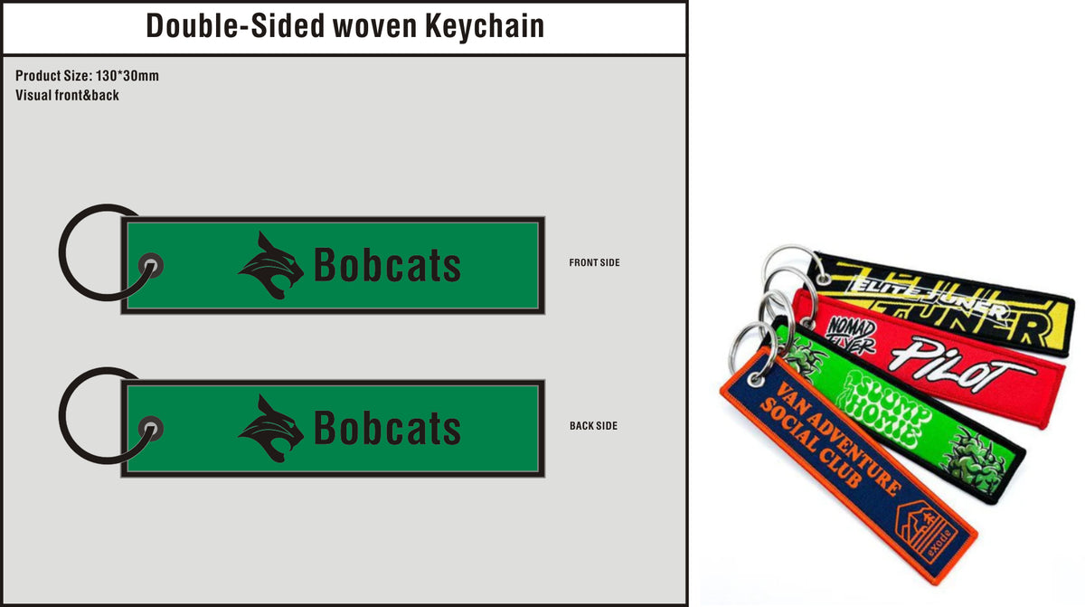 Custom Double-Sided Woven Flight Key Tag-20260929-22-C