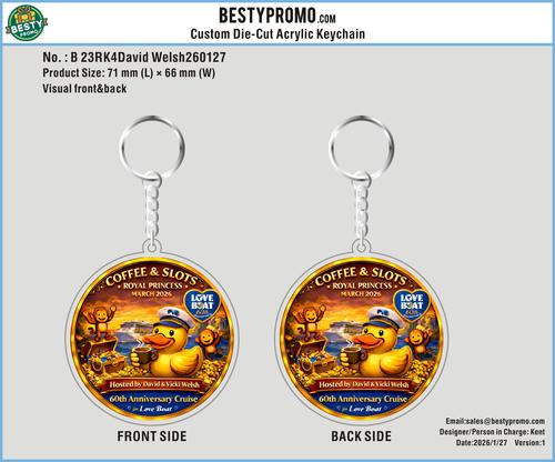 Custom Die-Cut Acrylic Keychain-23AK4David Welsh260127