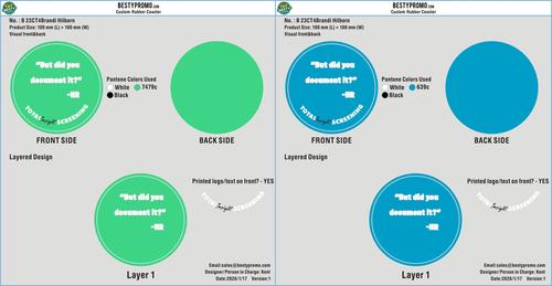 Custom PVC Rubber Coaster-23CT4Brandi Hilborn260116